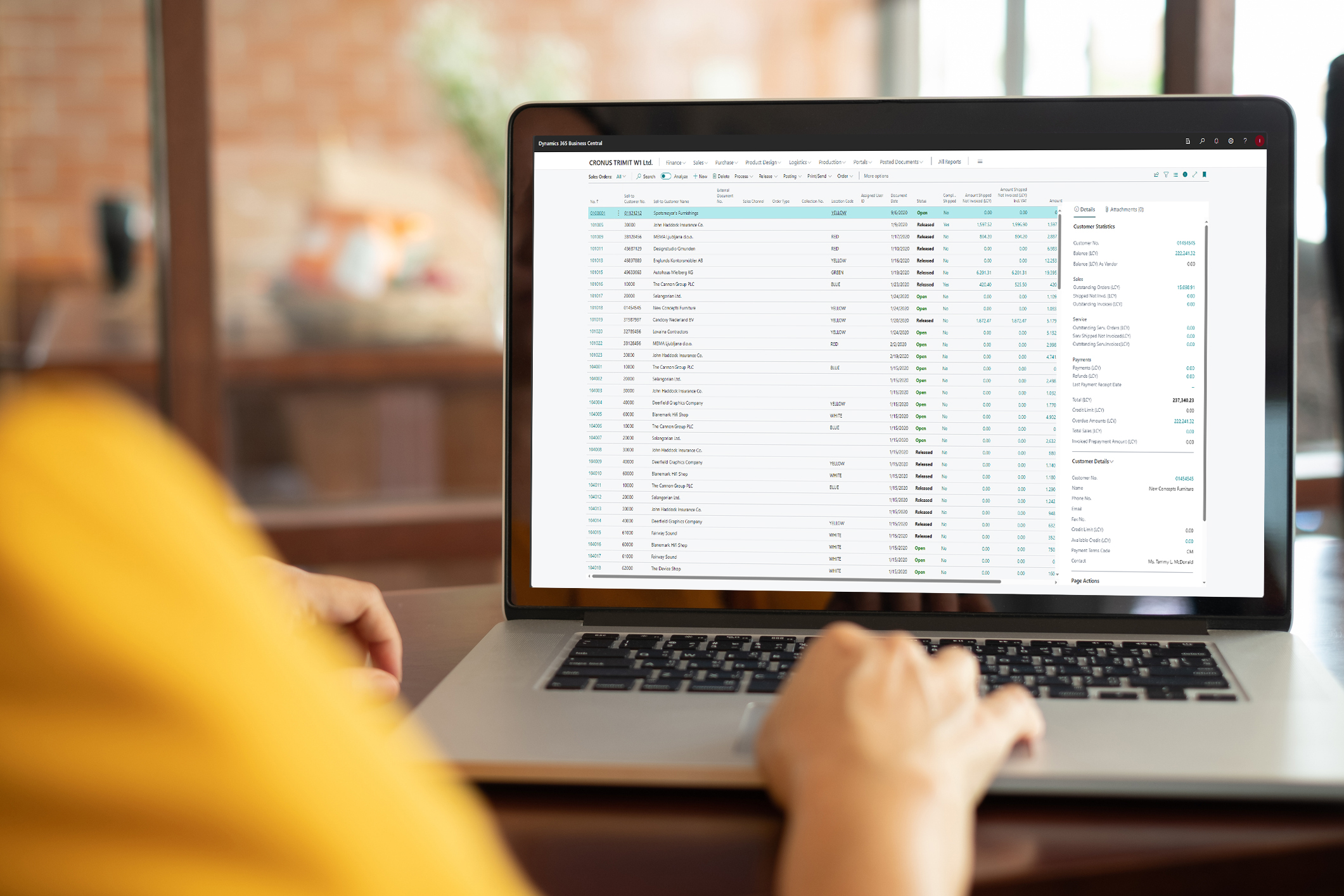showing a close-up of a computer screen